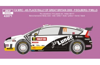 Decal – Citroen C4 WRC - Rally GB 2009 - Solberg P./ Mills